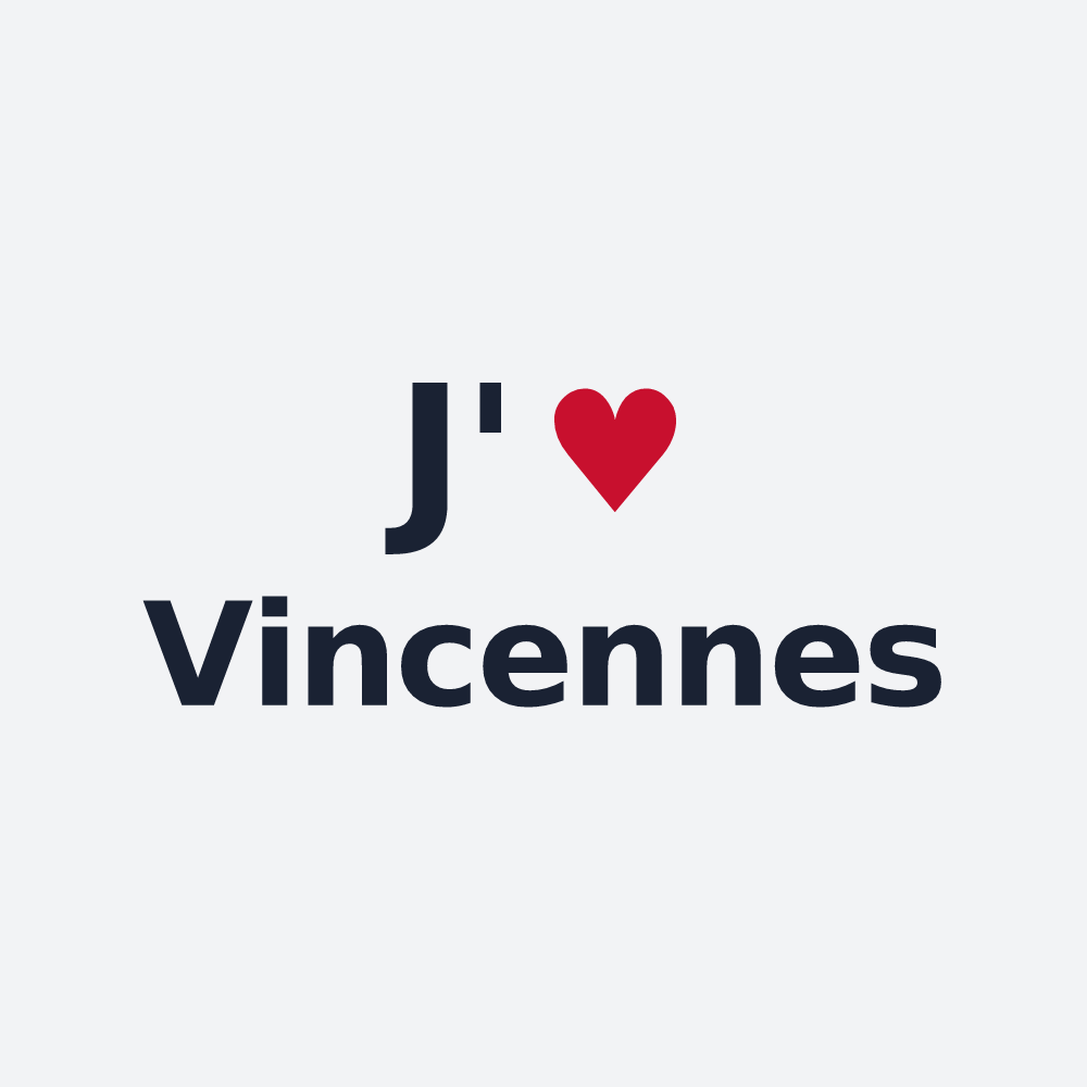 Poster personnalisé Vincennes — design J'aime Vincennes