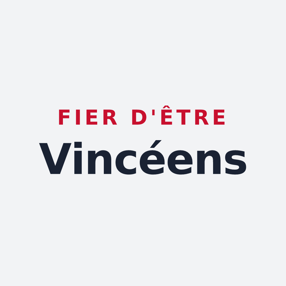 Poster « Fier d'être Vincéens » — design pour Vincey