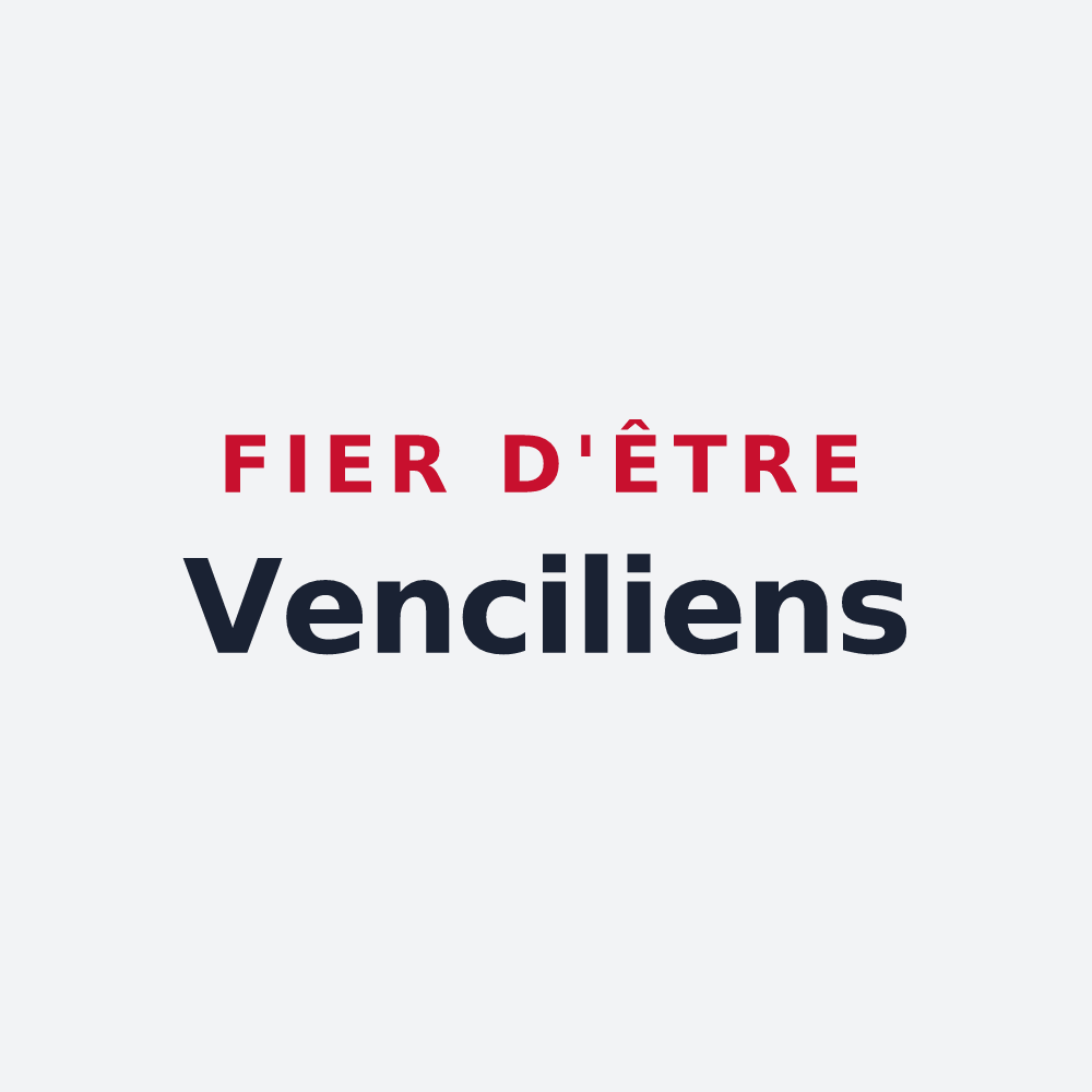 Poster « Fier d'être Venciliens » — design pour Vincly