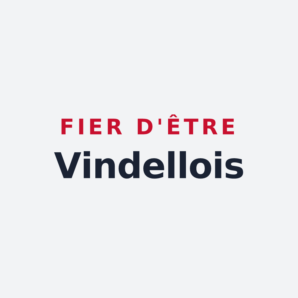 Poster « Fier d'être Vindellois » — design pour Vindelle
