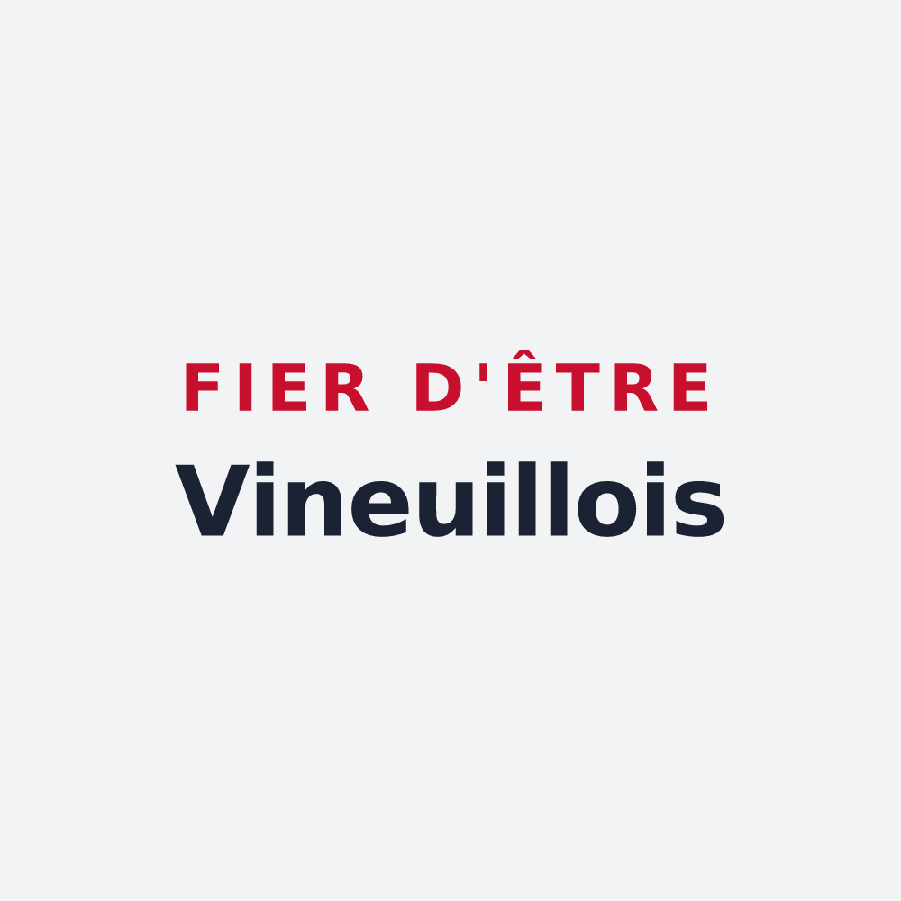 Poster « Fier d'être Vineuillois » — design pour Vineuil