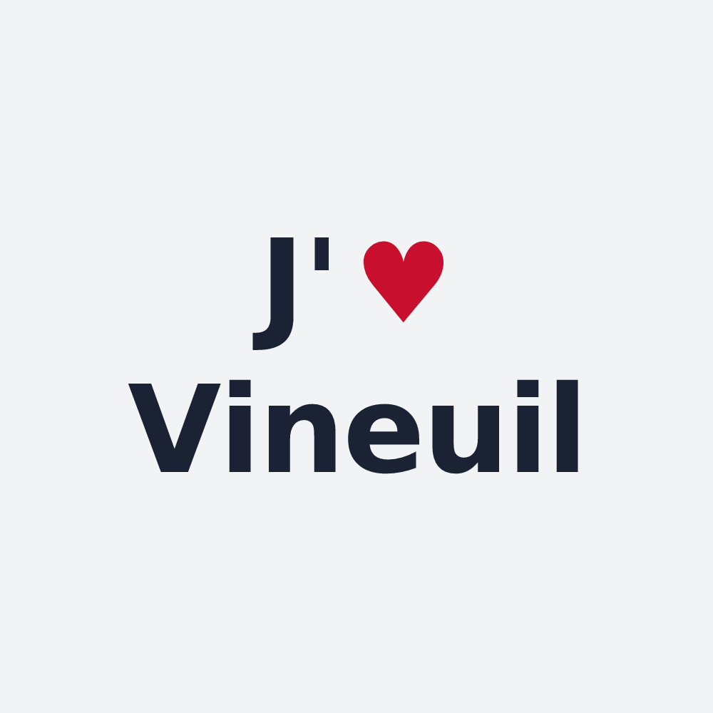 Poster personnalisé Vineuil — design J'aime Vineuil