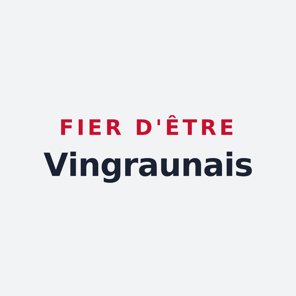 Poster « Fier d'être Vingraunais » — design pour Vingrau
