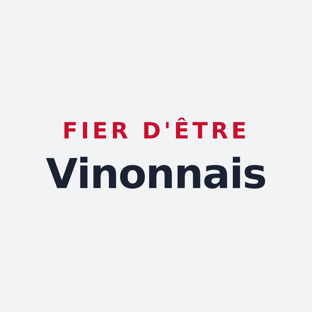 Poster « Fier d'être Vinonnais » — design pour Vinon-sur-Verdon