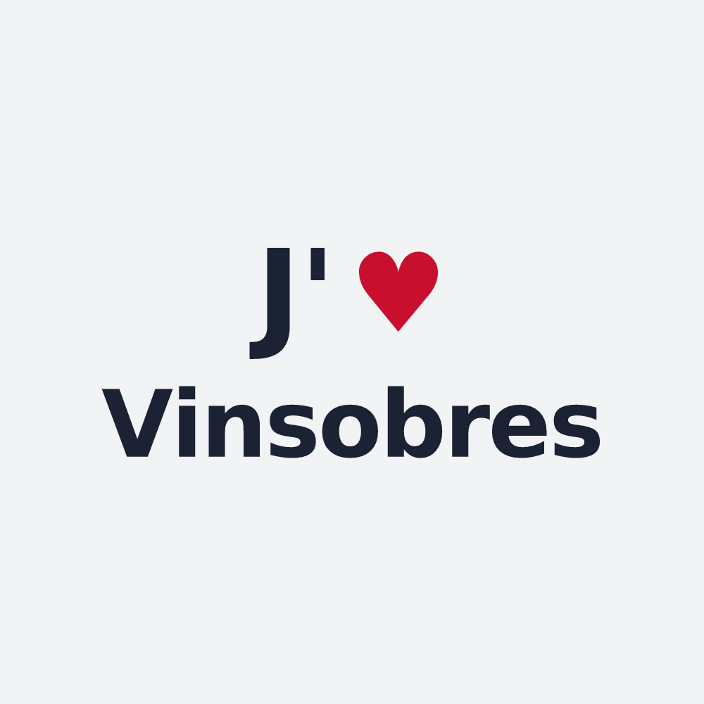 Poster personnalisé Vinsobres — design J'aime Vinsobres