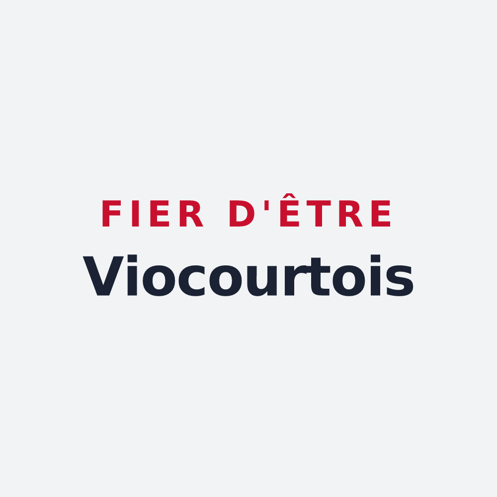 Poster « Fier d'être Viocourtois » — design pour Viocourt