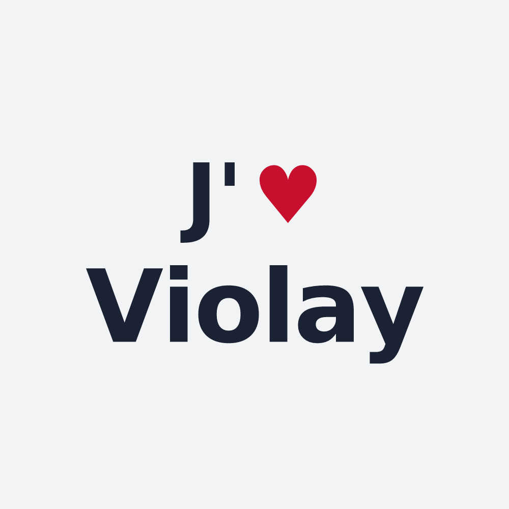 Poster personnalisé Violay — design J'aime Violay