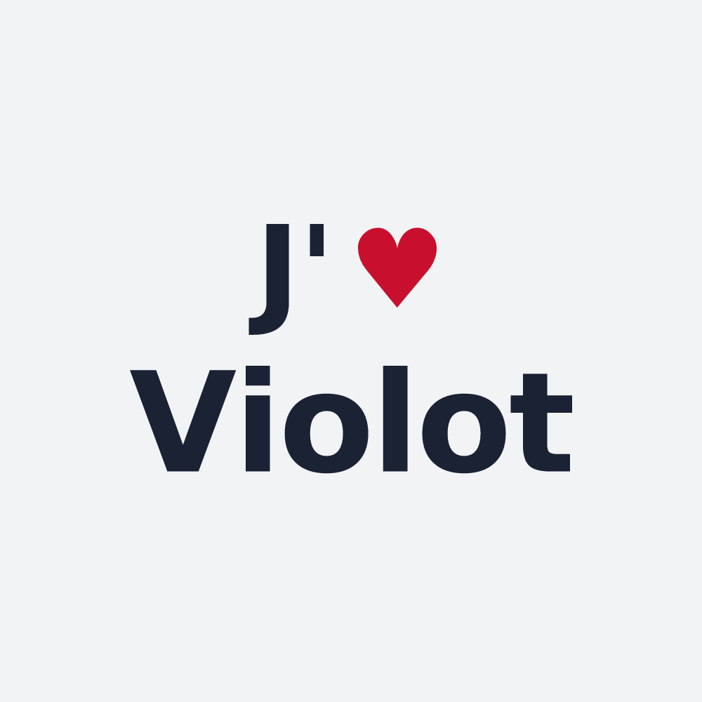 Poster personnalisé Violot — design J'aime Violot