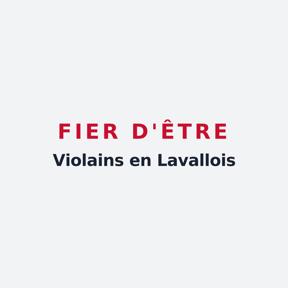 Poster « Fier d'être Violains en Lavallois » — design pour Viols-en-Laval