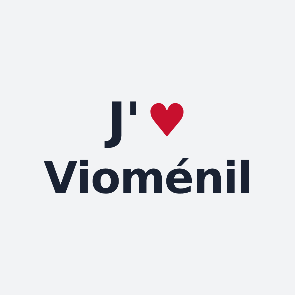Poster personnalisé Vioménil — design J'aime Vioménil