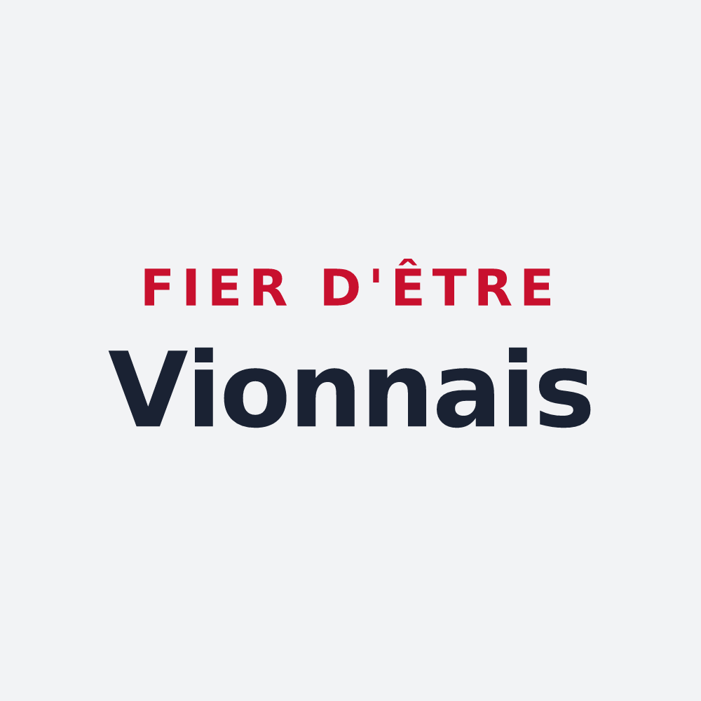 Poster « Fier d'être Vionnais » — design pour Vion