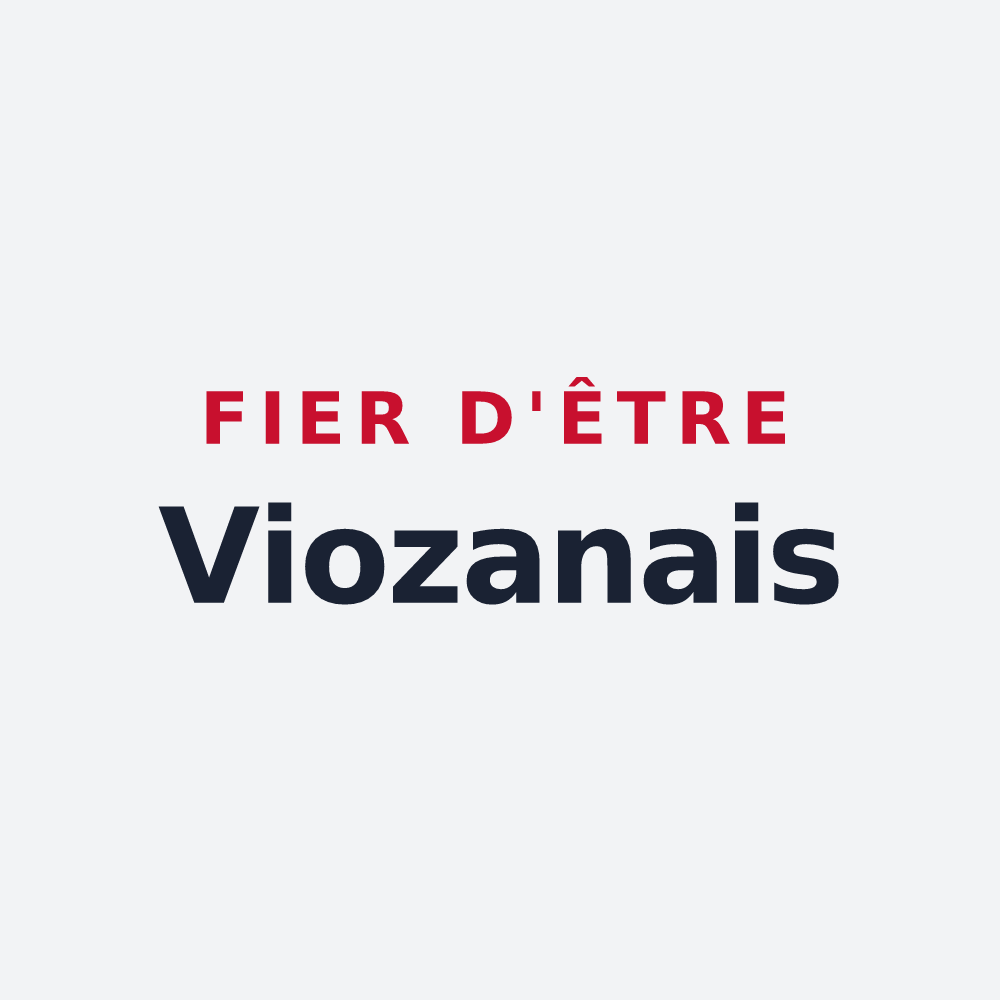 Poster « Fier d'être Viozanais » — design pour Viozan
