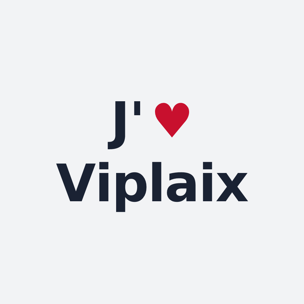 Poster personnalisé Viplaix — design J'aime Viplaix