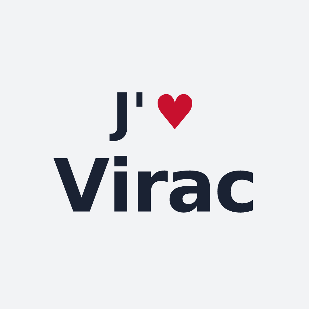 Poster personnalisé Virac — design J'aime Virac
