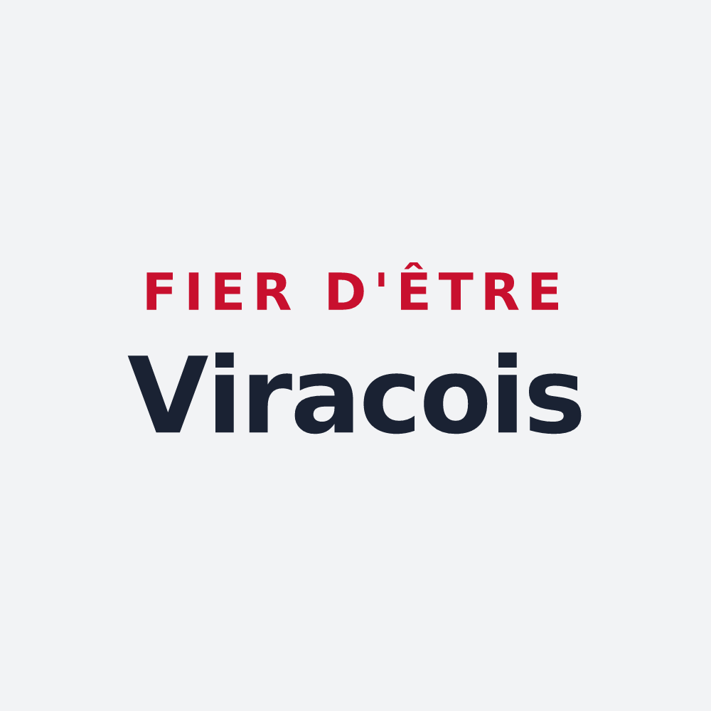 Poster « Fier d'être Viracois » — design pour Virac