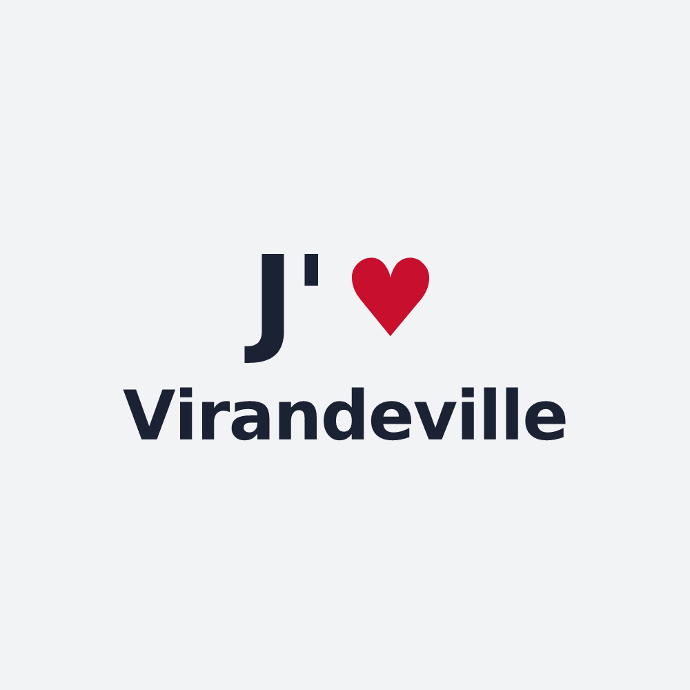 Poster personnalisé Virandeville — design J'aime Virandeville