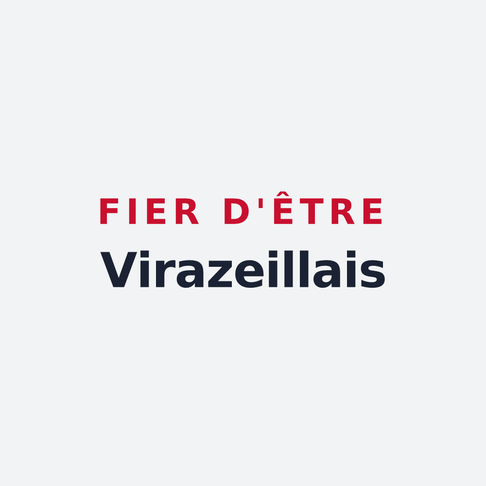 Poster « Fier d'être Virazeillais » — design pour Virazeil