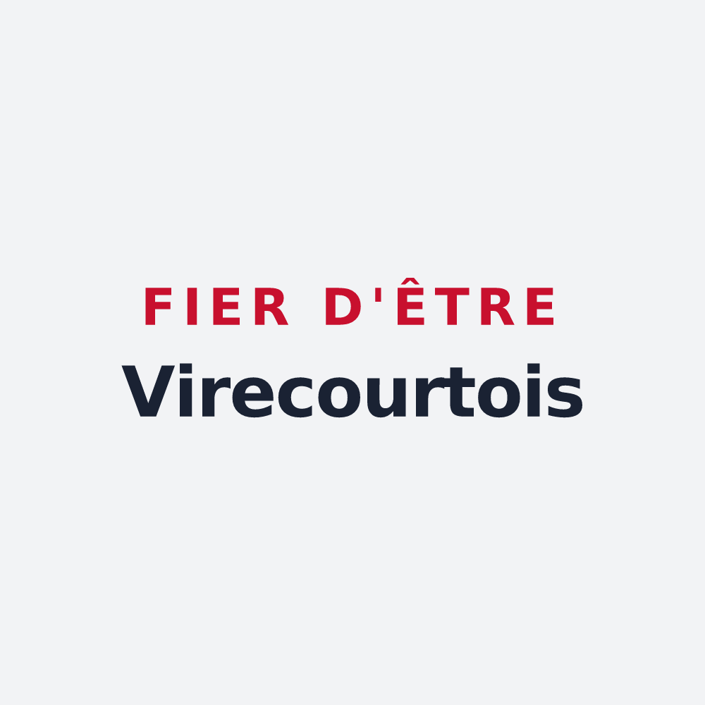 Poster « Fier d'être Virecourtois » — design pour Virecourt