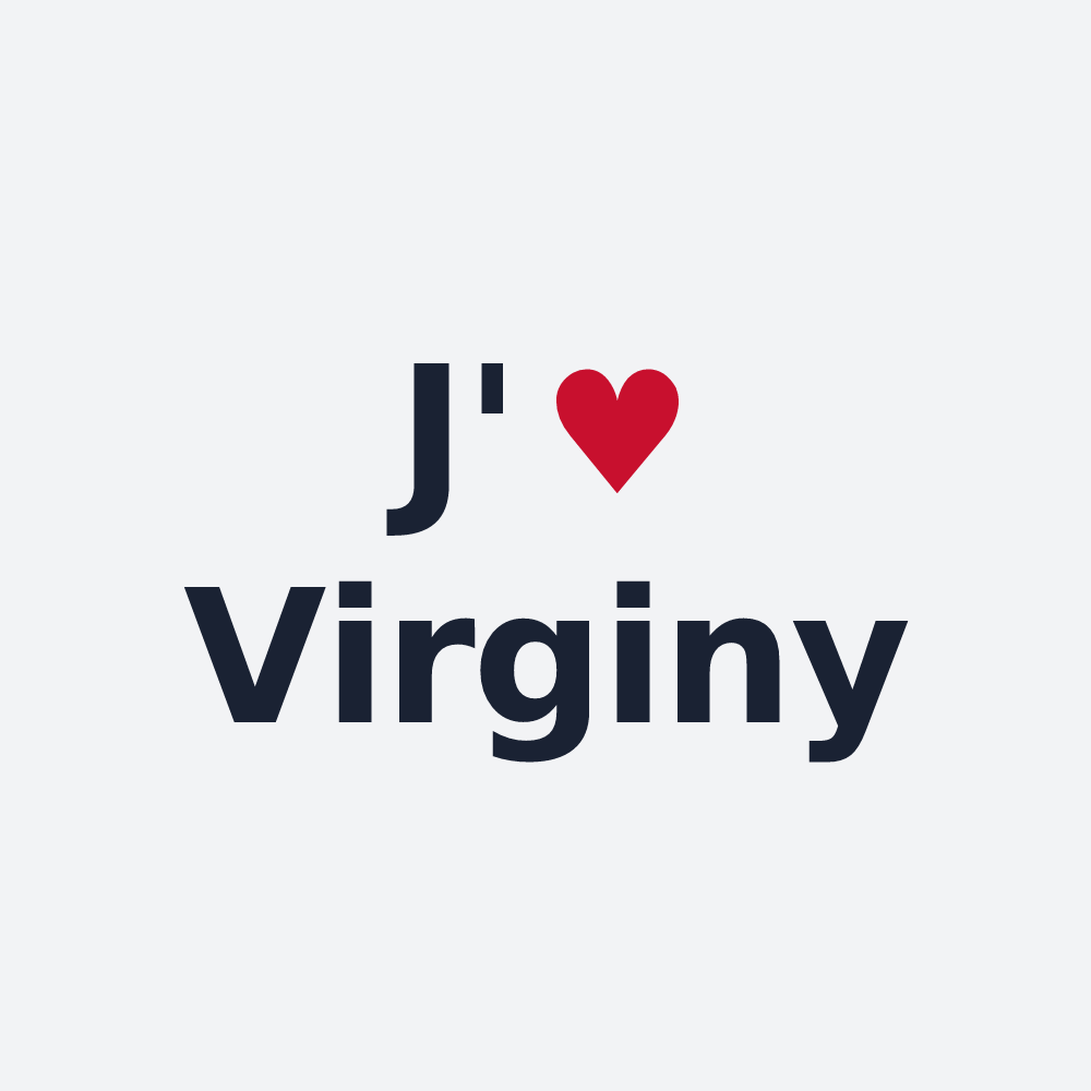 Poster personnalisé Virginy — design J'aime Virginy
