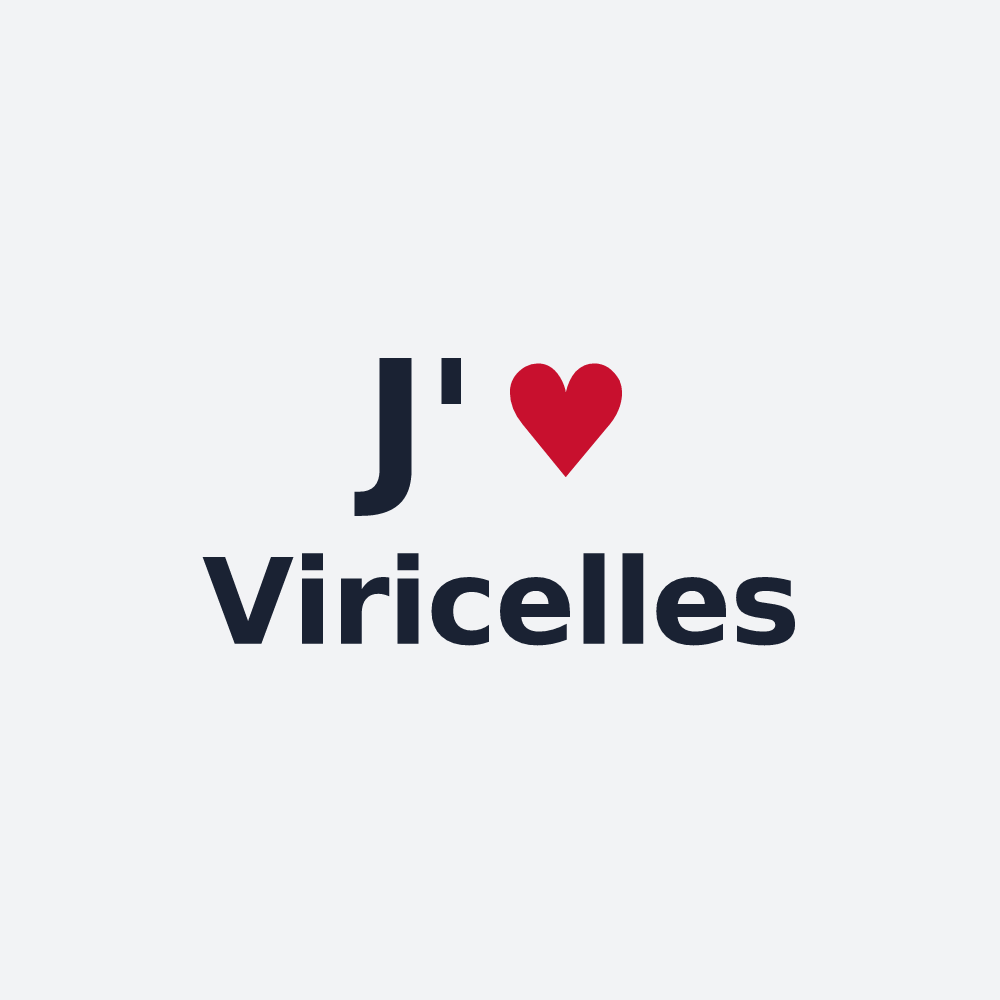 Poster personnalisé Viricelles — design J'aime Viricelles