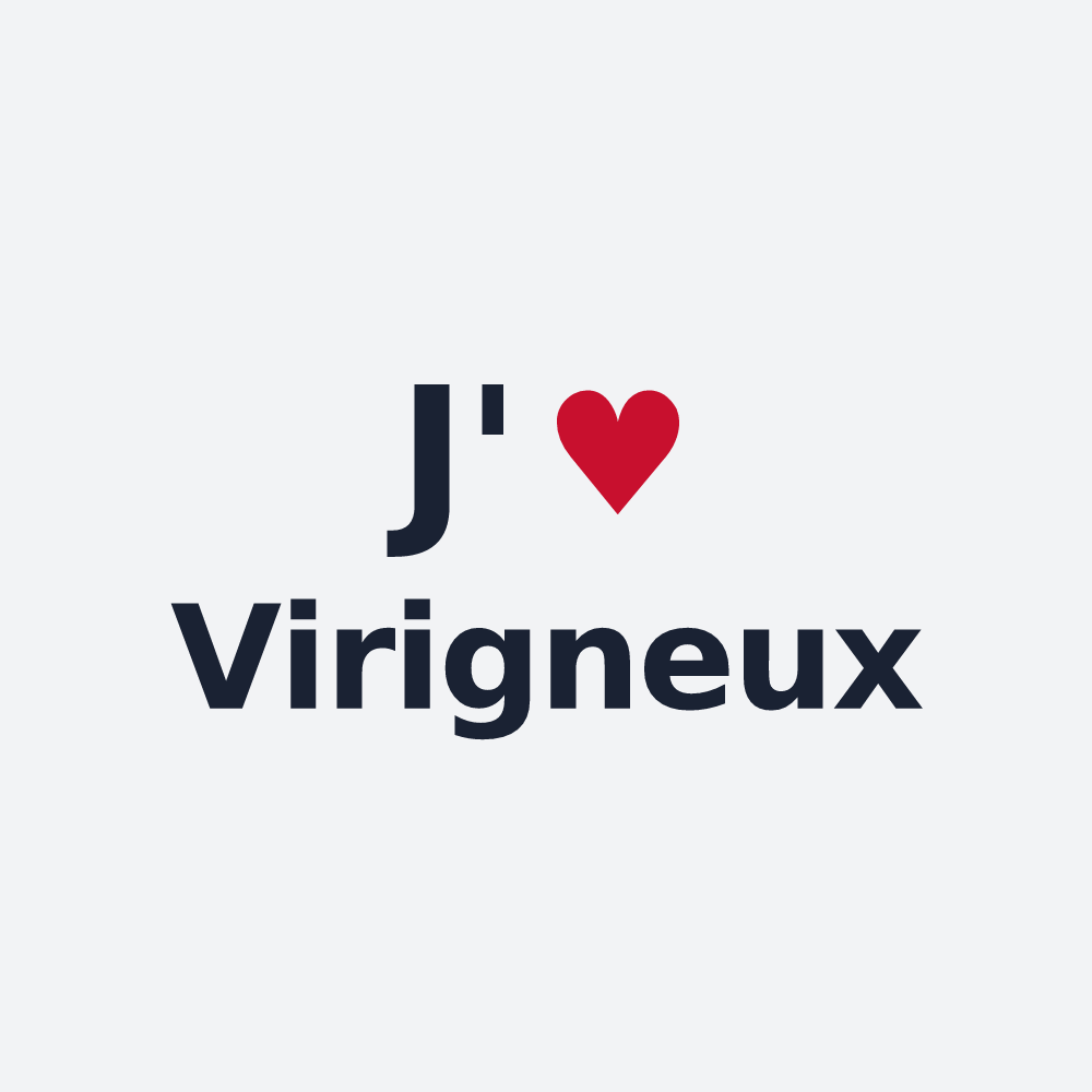 Poster personnalisé Virigneux — design J'aime Virigneux