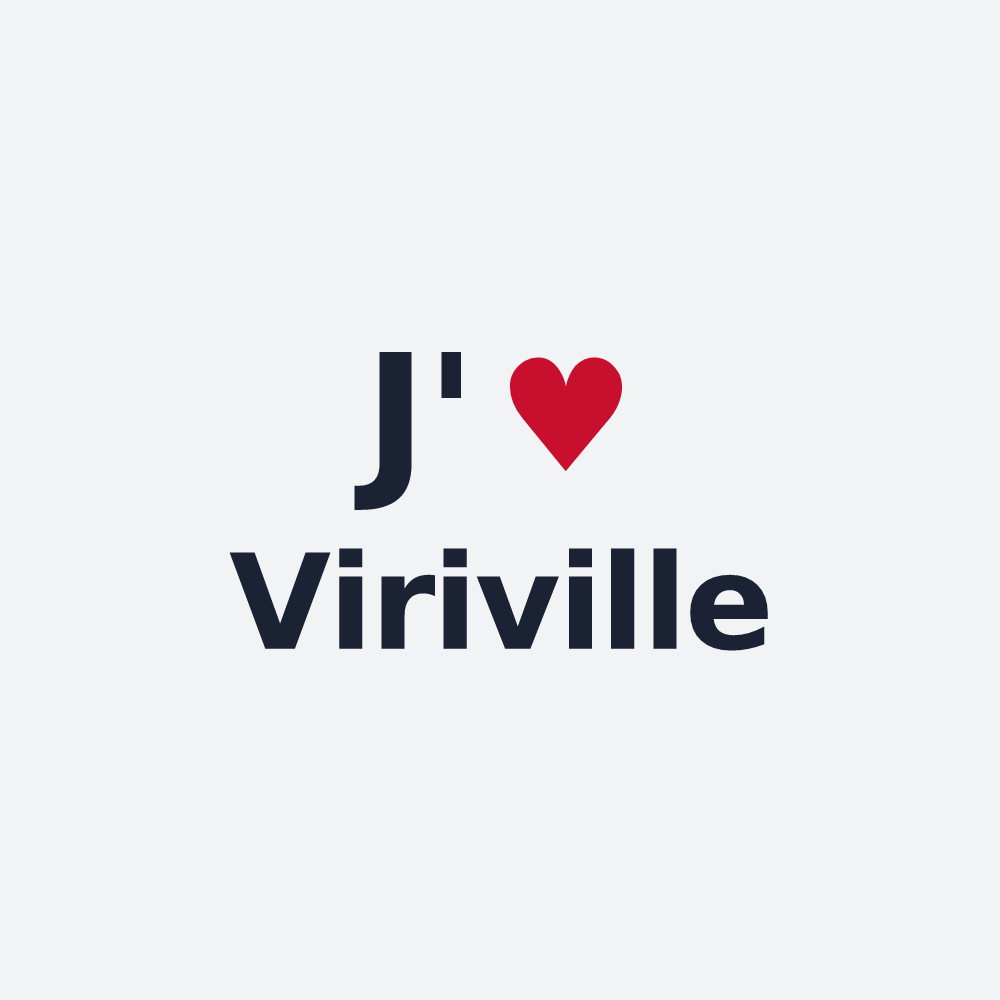 Poster personnalisé Viriville — design J'aime Viriville