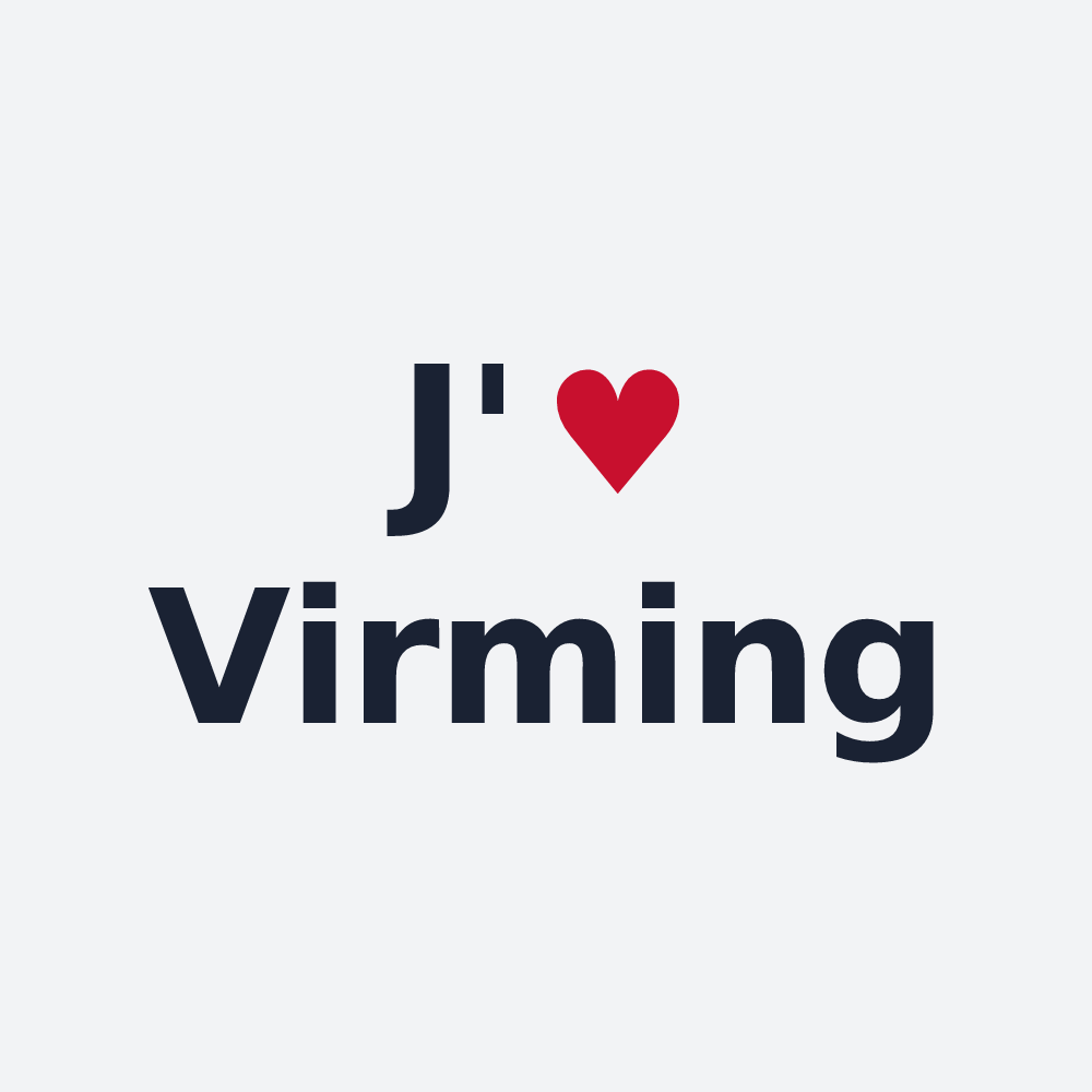 Poster personnalisé Virming — design J'aime Virming