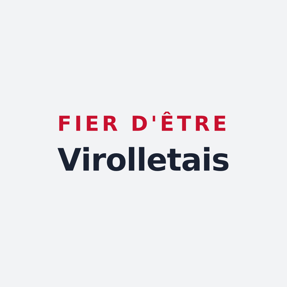 Poster « Fier d'être Virolletais » — design pour Virollet