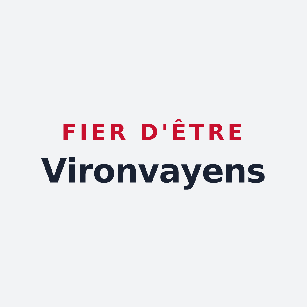Poster « Fier d'être Vironvayens » — design pour Vironvay