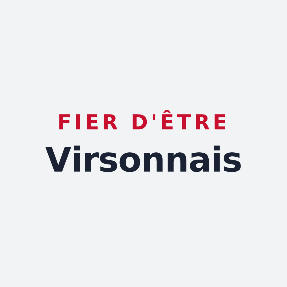 Poster « Fier d'être Virsonnais » — design pour Virson