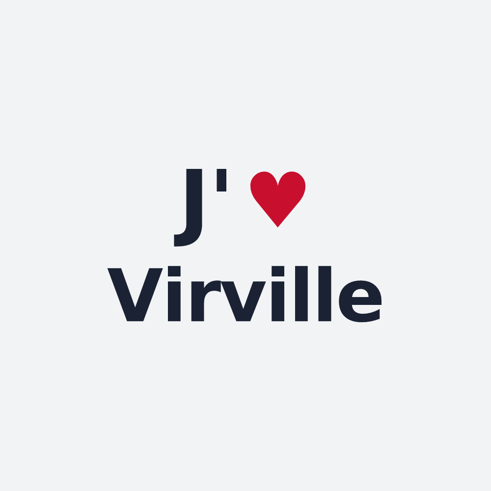 Poster personnalisé Virville — design J'aime Virville