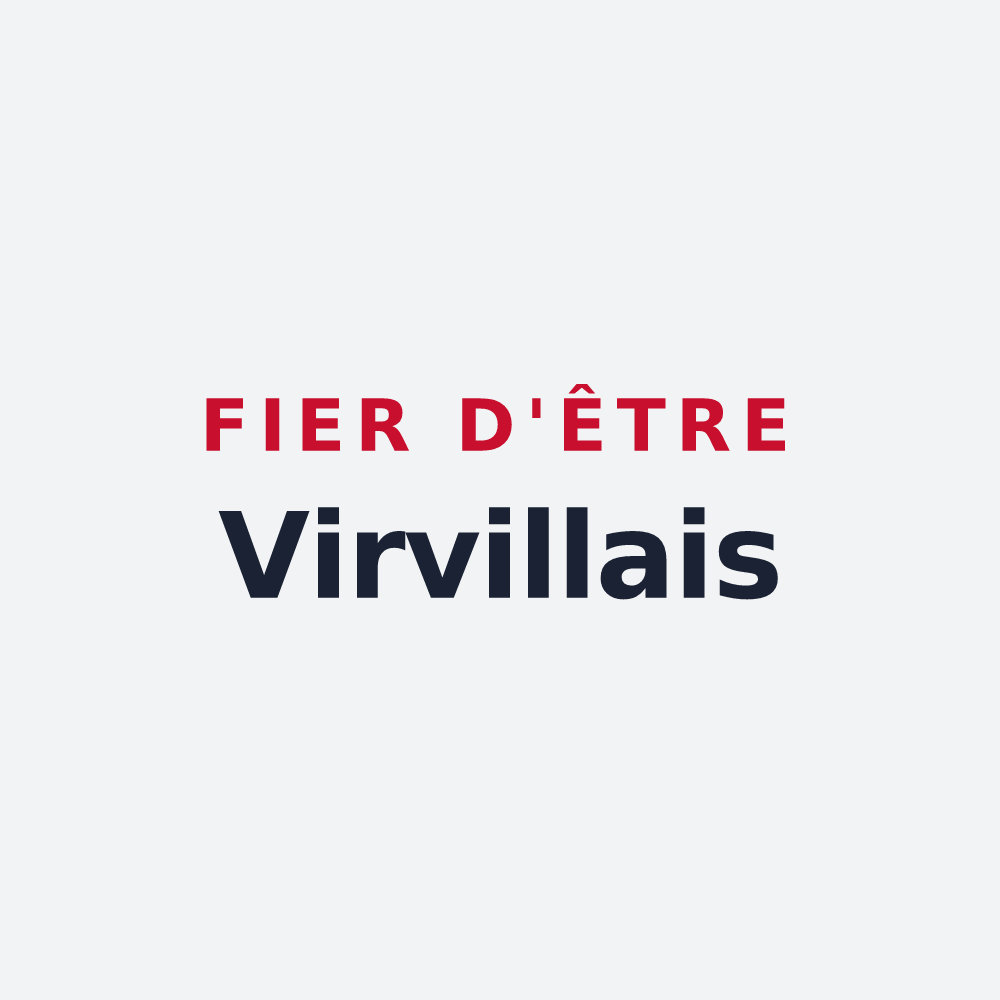 Poster « Fier d'être Virvillais » — design pour Virville