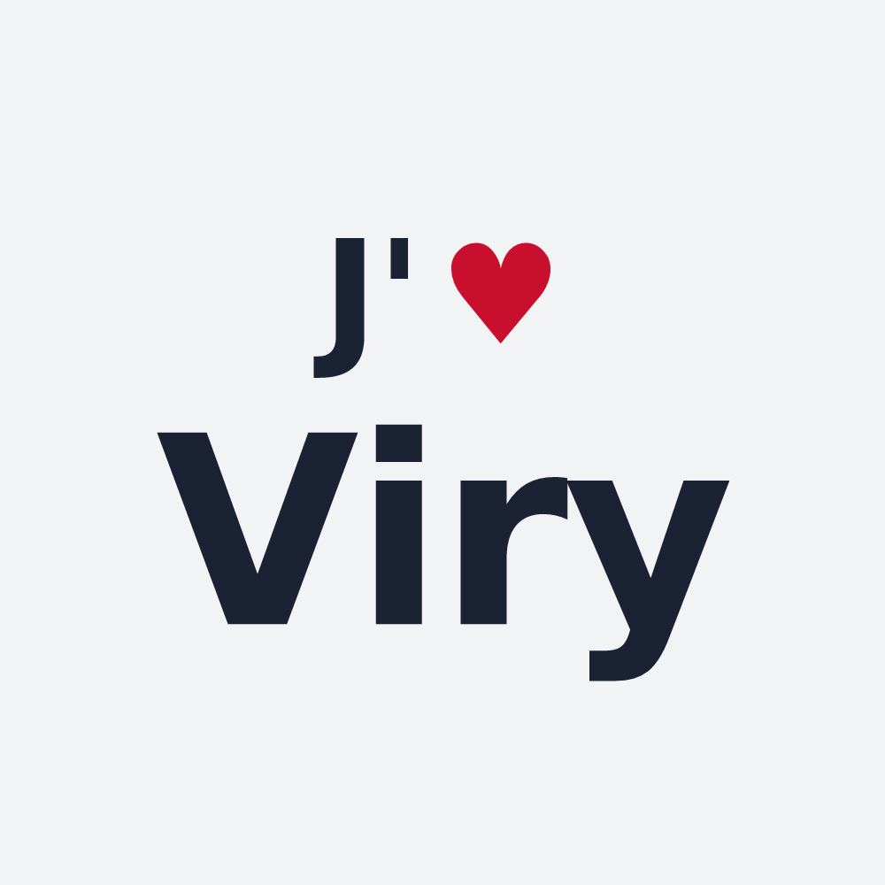 Poster personnalisé Viry — design J'aime Viry
