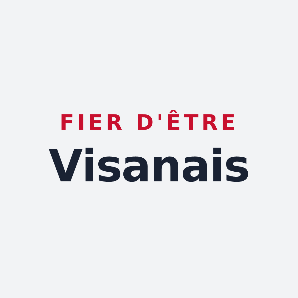 Poster « Fier d'être Visanais » — design pour Visan
