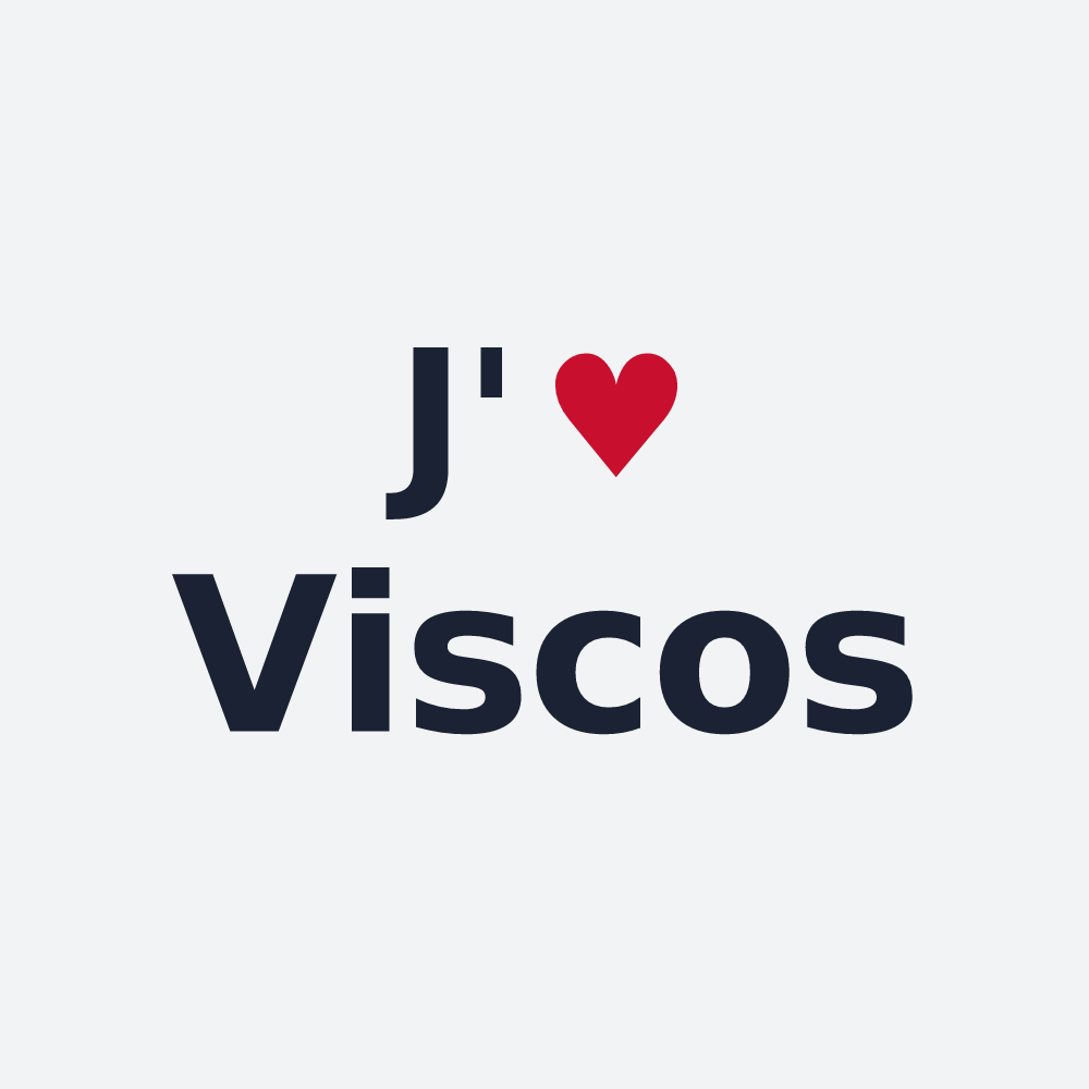 Poster personnalisé Viscos — design J'aime Viscos