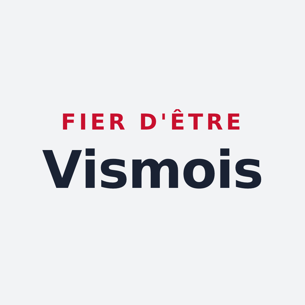 Poster « Fier d'être Vismois » — design pour Vismes