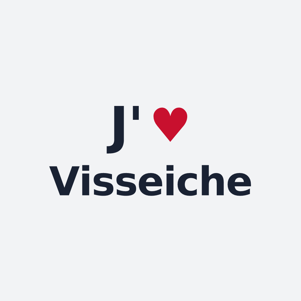 Poster personnalisé Visseiche — design J'aime Visseiche