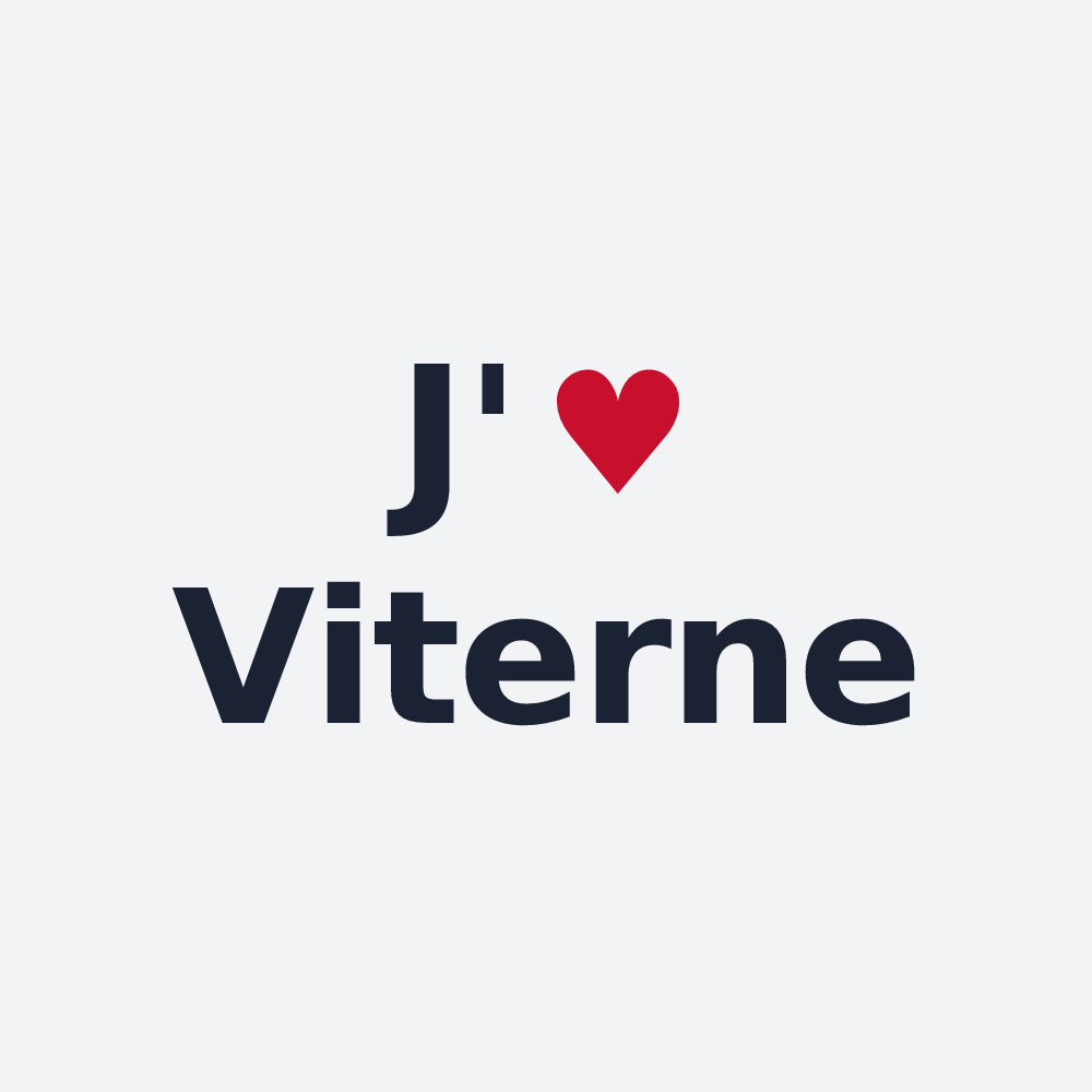 Poster personnalisé Viterne — design J'aime Viterne