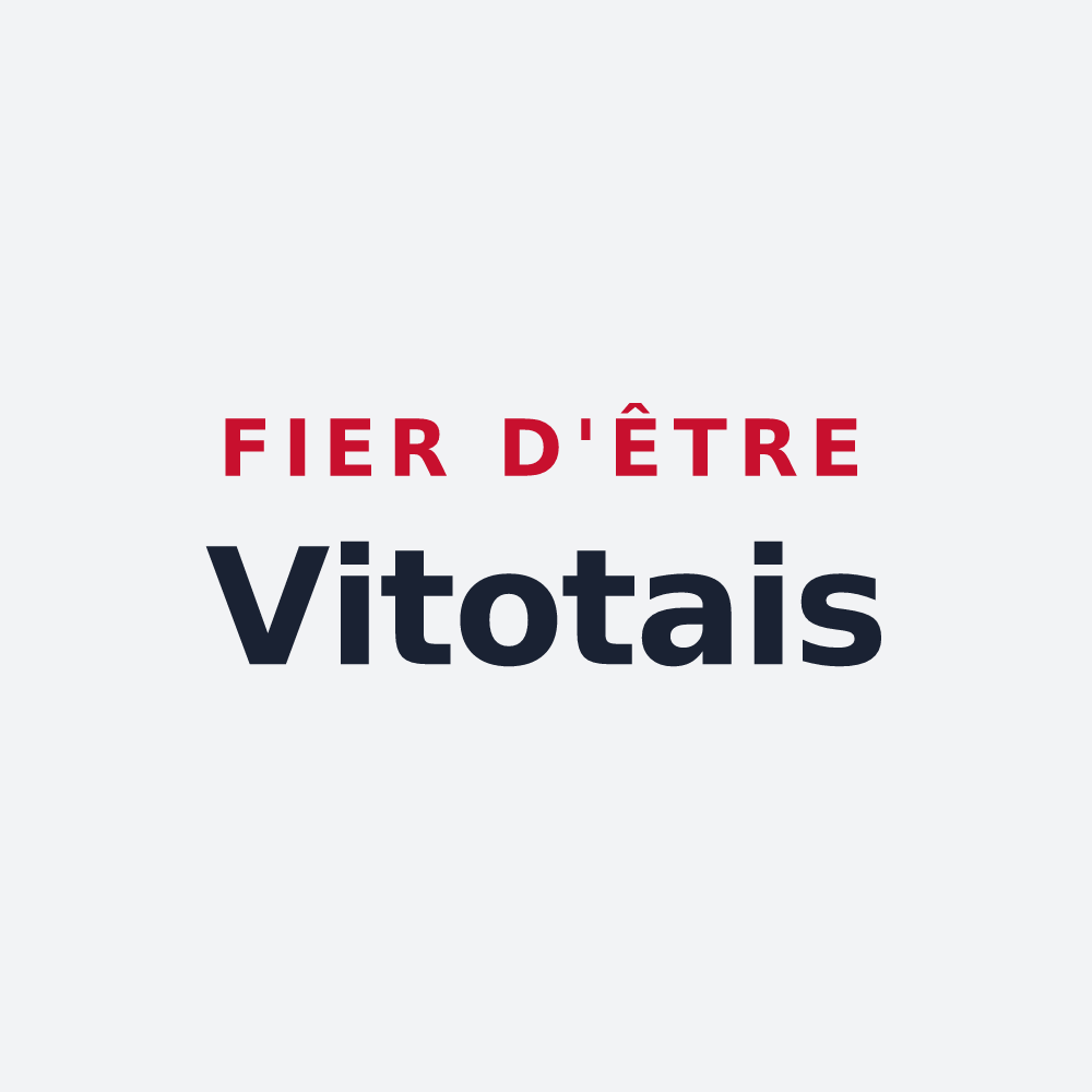 Poster « Fier d'être Vitotais » — design pour Vitot