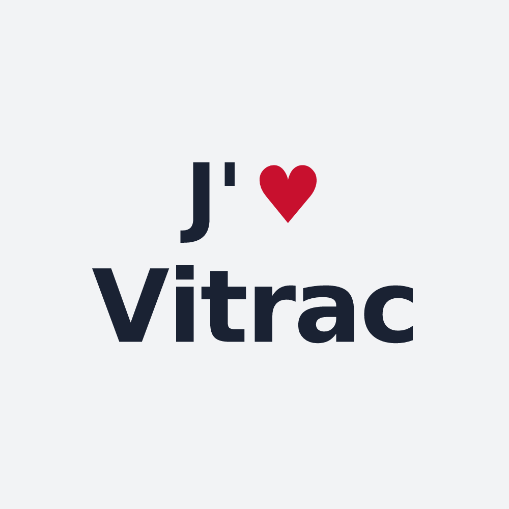 Poster personnalisé Vitrac — design J'aime Vitrac