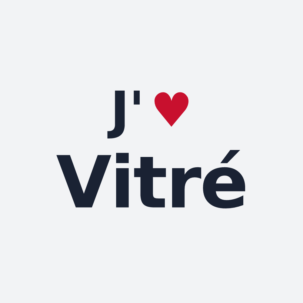 Poster personnalisé Vitré — design J'aime Vitré