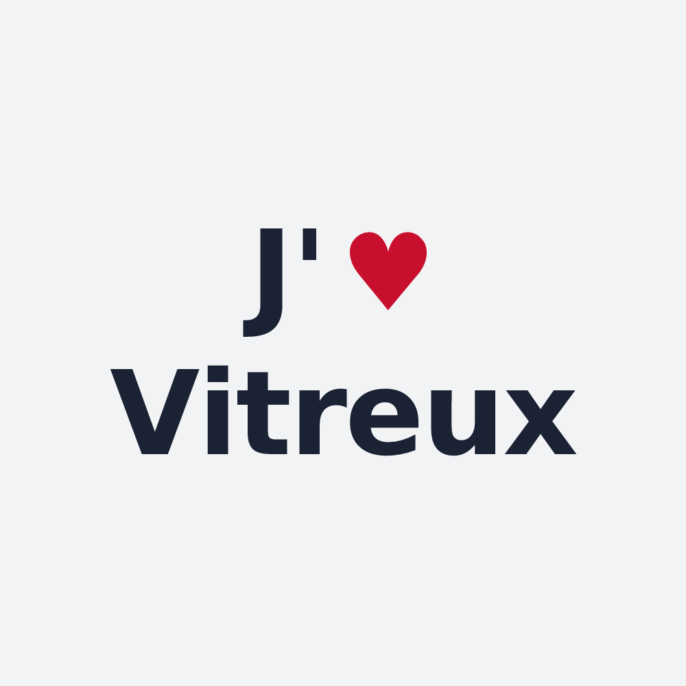 Poster personnalisé Vitreux — design J'aime Vitreux