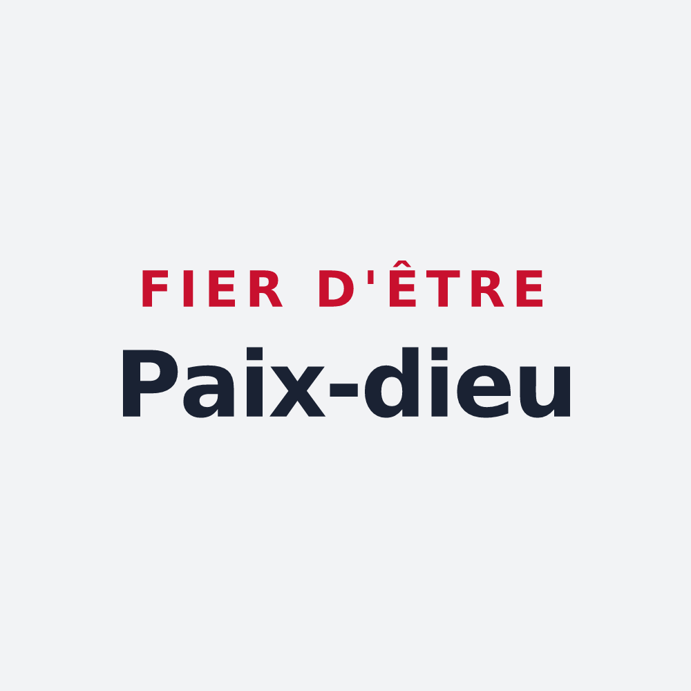Poster « Fier d'être Paix-dieu » — design pour Vitrey