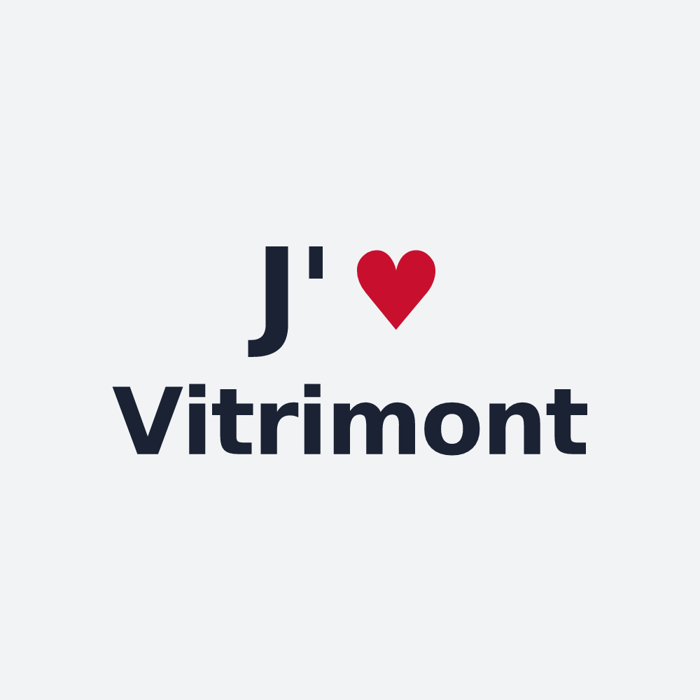Poster personnalisé Vitrimont — design J'aime Vitrimont