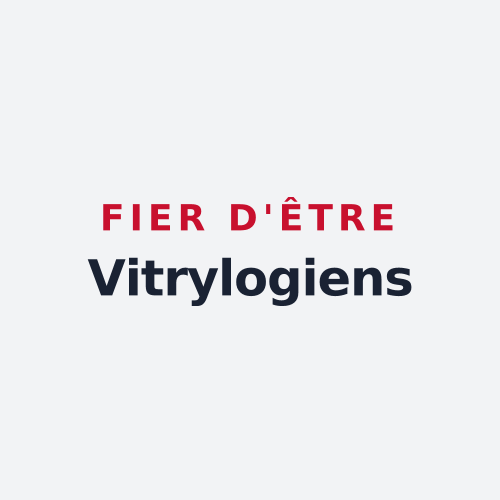Poster « Fier d'être Vitrylogiens » — design pour Vitry-aux-Loges