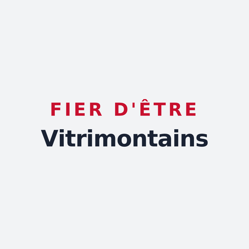 Poster « Fier d'être Vitrimontains » — design pour Vitry-en-Montagne