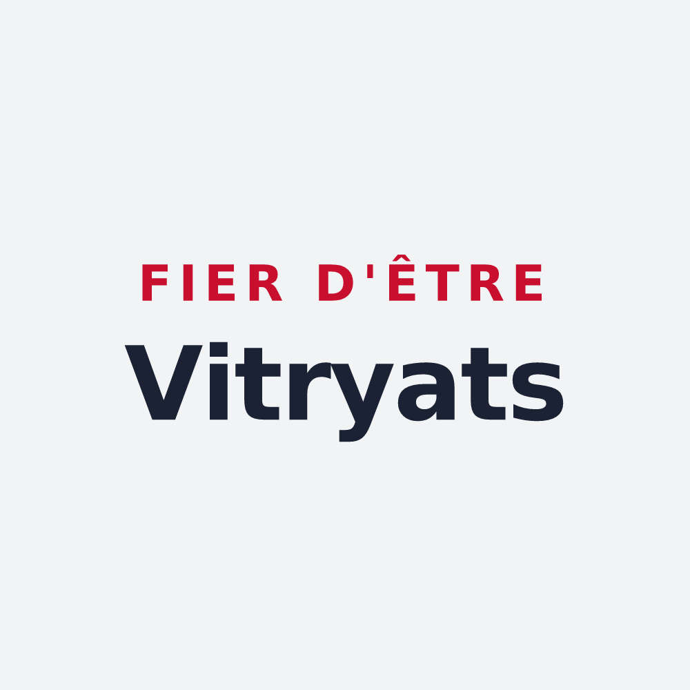 Poster « Fier d'être Vitryats » — design pour Vitry-le-Croisé