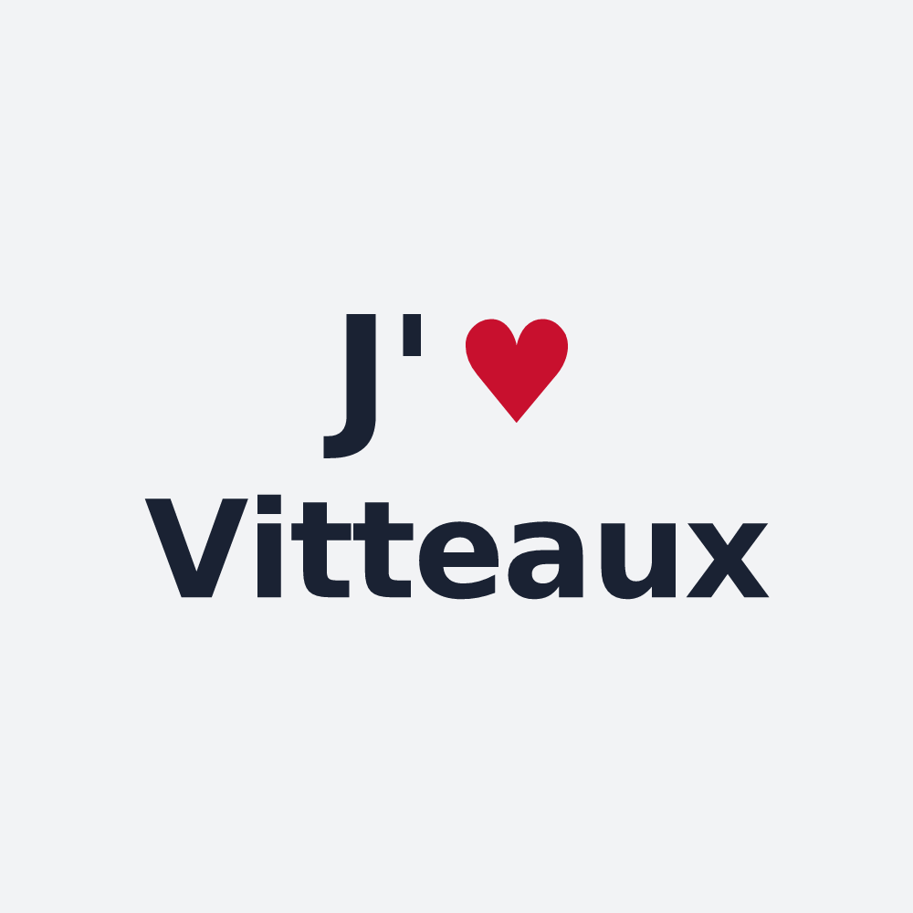 Poster personnalisé Vitteaux — design J'aime Vitteaux