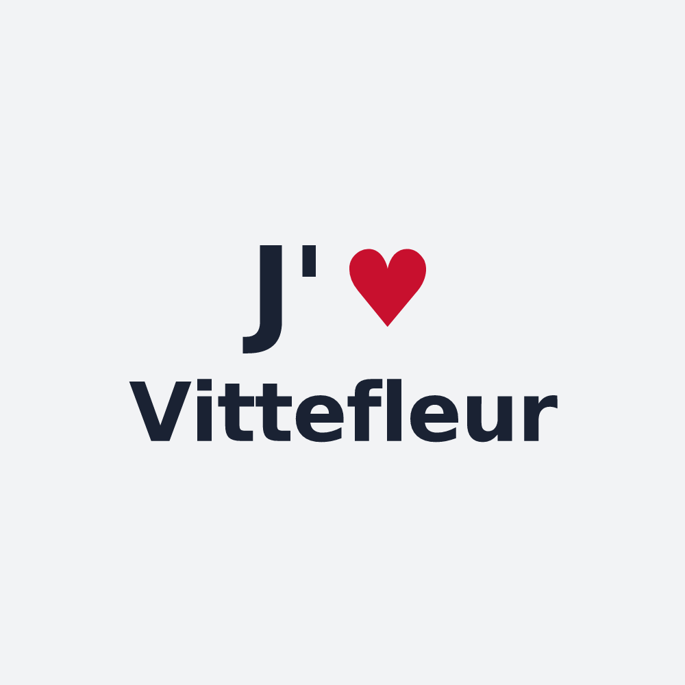 Poster personnalisé Vittefleur — design J'aime Vittefleur