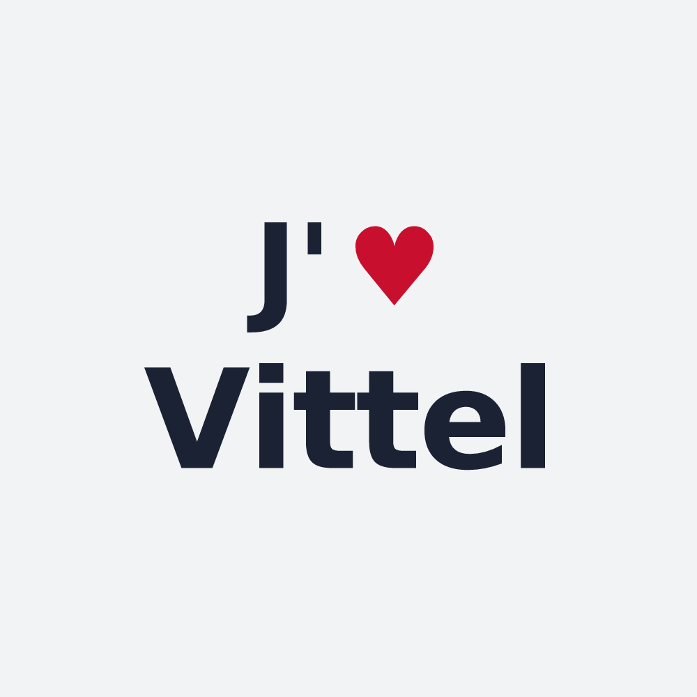 Poster personnalisé Vittel — design J'aime Vittel